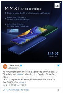 Xiaomi Mi Mix 3