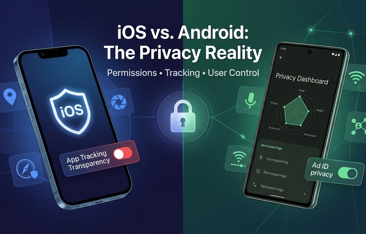 iOS vs Android — Confidentialité : ce qui protège (vraiment) vos données iOS vs Android — Confidentialité : ce qui protège (vraiment) vos données